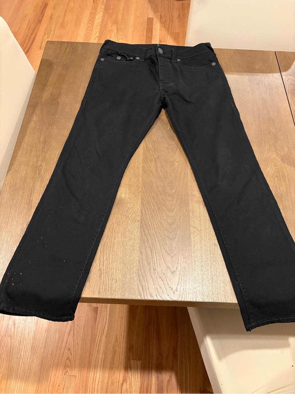 True Religion Men's Black Relaxed Jeans